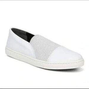 Via Spiga Raine Slip On White Sneakers Shoes Womens Size 6 Slip On Athletic